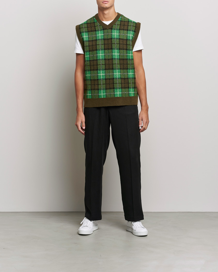 Herr | Tröjor | Samsøe Samsøe | Samsøe & Samsøe James Fine Merino Knitted Vest Medium Green