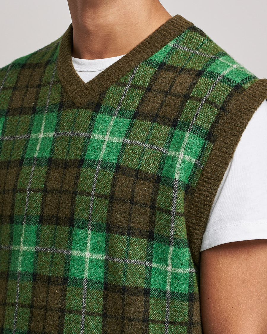 Herr | Tröjor | Samsøe Samsøe | Samsøe & Samsøe James Fine Merino Knitted Vest Medium Green