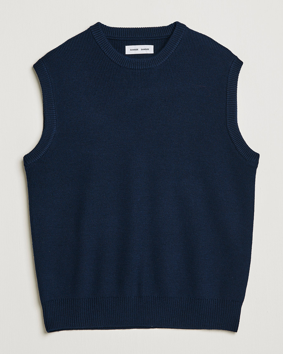 Herr | Tröjor | Samsøe Samsøe | Samsøe & Samsøe Jack Wool Knitted Vest Salute