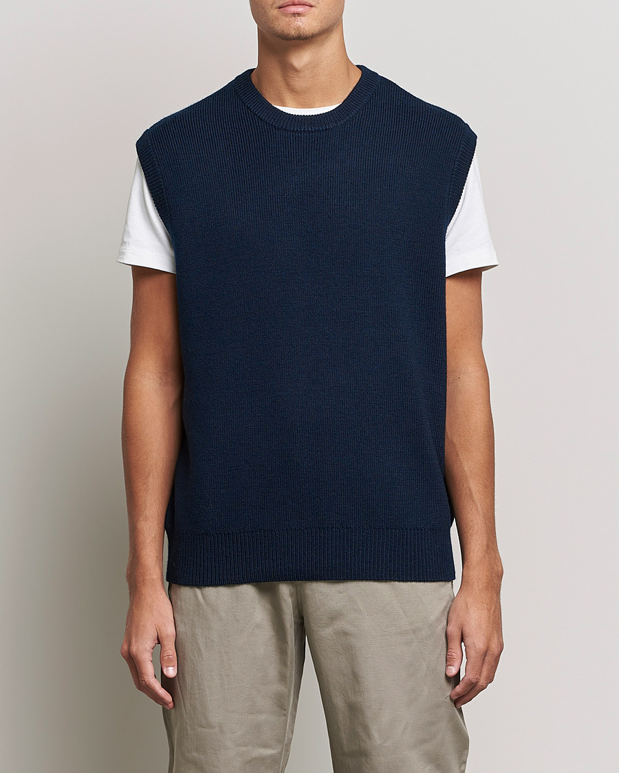 Herr | Tröjor | Samsøe Samsøe | Samsøe & Samsøe Jack Wool Knitted Vest Salute