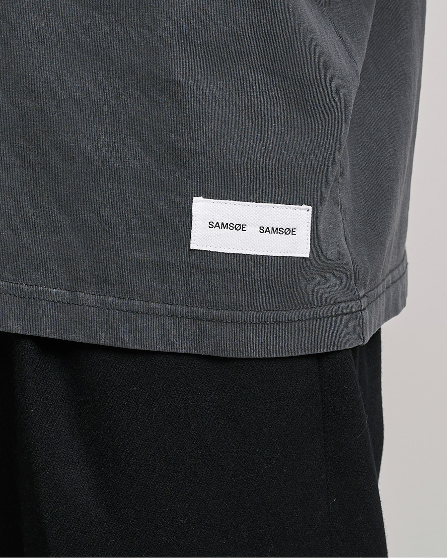 Herr | T-Shirts | Samsøe Samsøe | Samsøe & Samsøe Pigment Organic Cotton T-Shirt Black