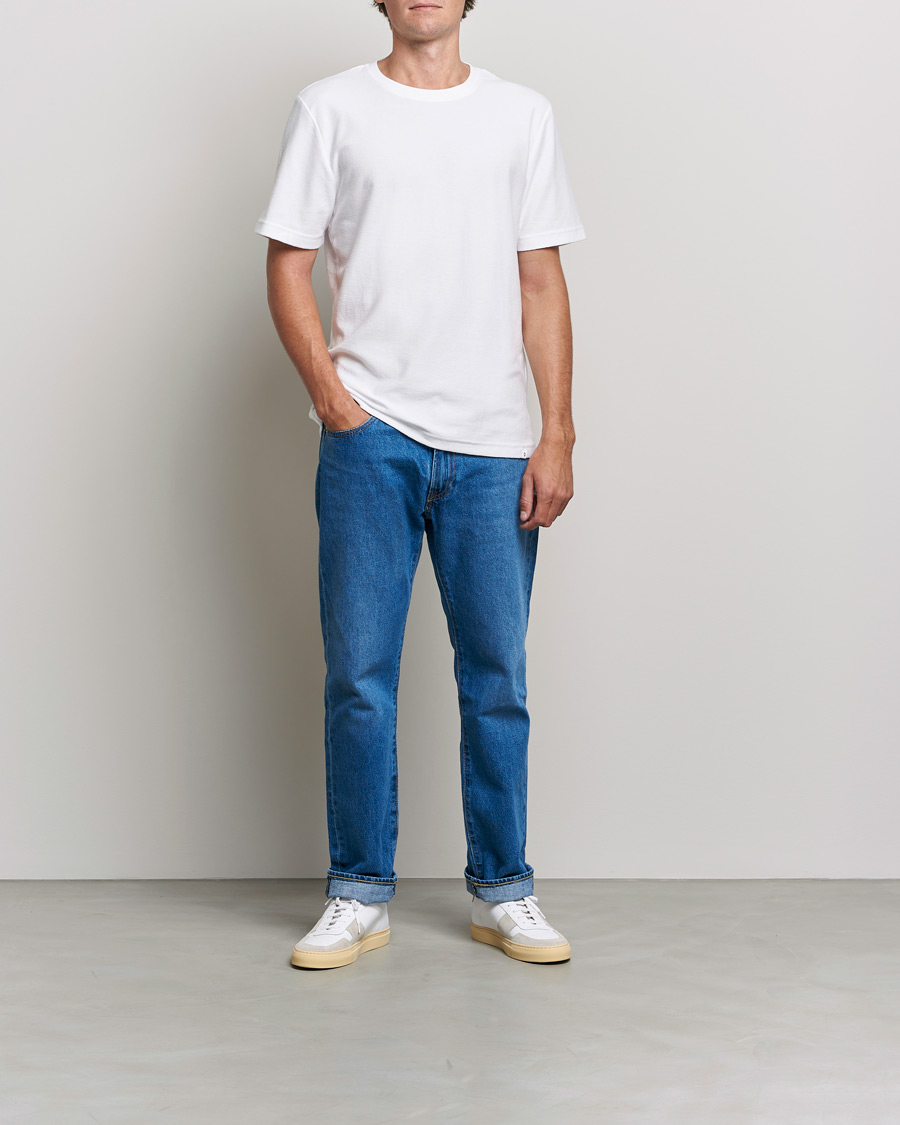 Herr | T-Shirts | Samsøe Samsøe | Samsøe & Samsøe Odin Terry Organic Cotton T-Shirt White