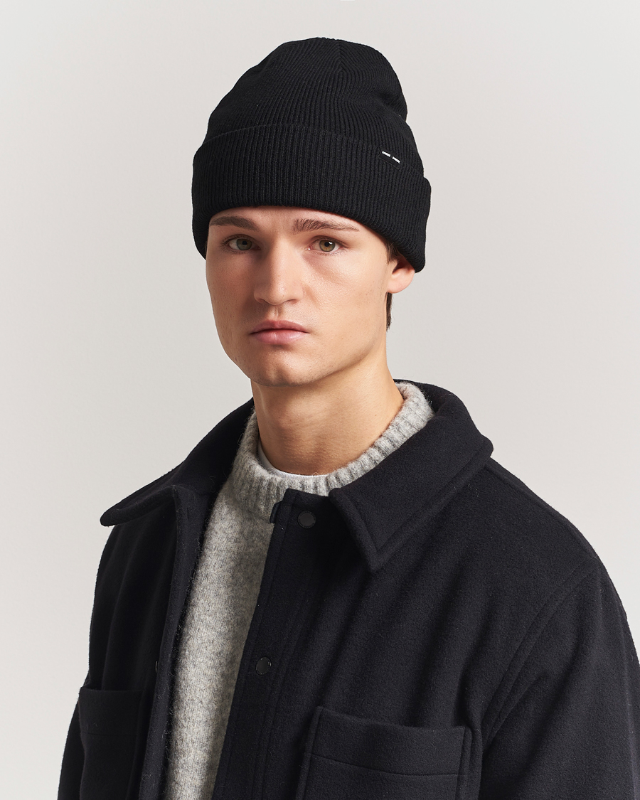 Herr | Samsøe Samsøe The Wool Beanie Black | Samsøe Samsøe | The Wool Beanie Black