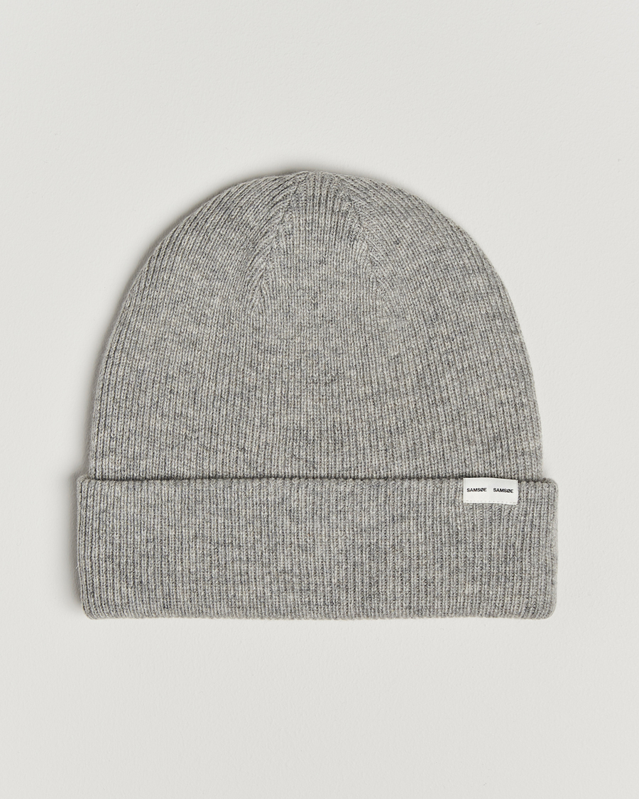 Herr | Samsøe Samsøe The Wool Beanie Grey Melange | Samsøe Samsøe | The Wool Beanie Grey Melange