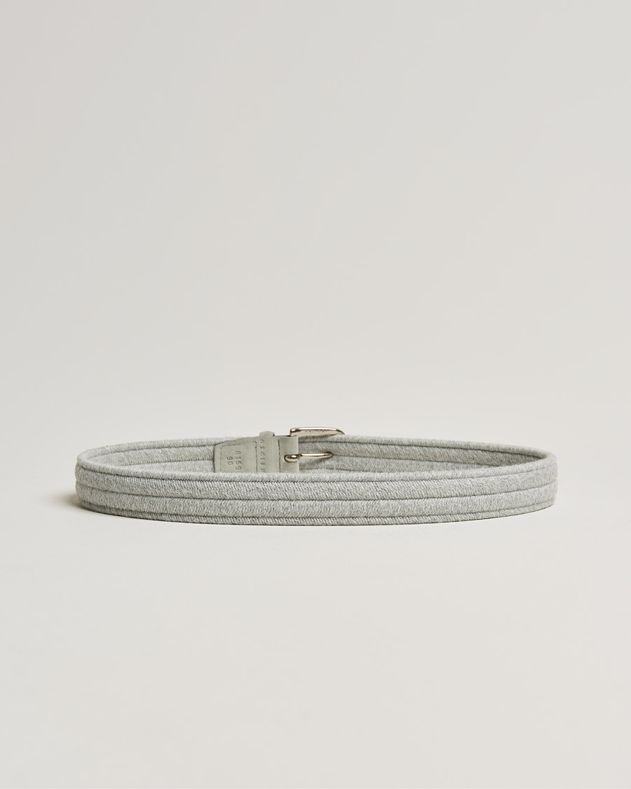 Herr | Bälten | Orciani | Elastic Wool Belt 3,5 cm Grey