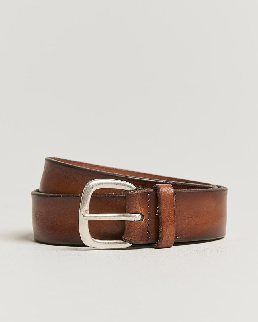 Herr | Orciani Vachetta Belt 3,5 cm Cognac | Orciani | Vachetta Belt 3,5 cm Cognac
