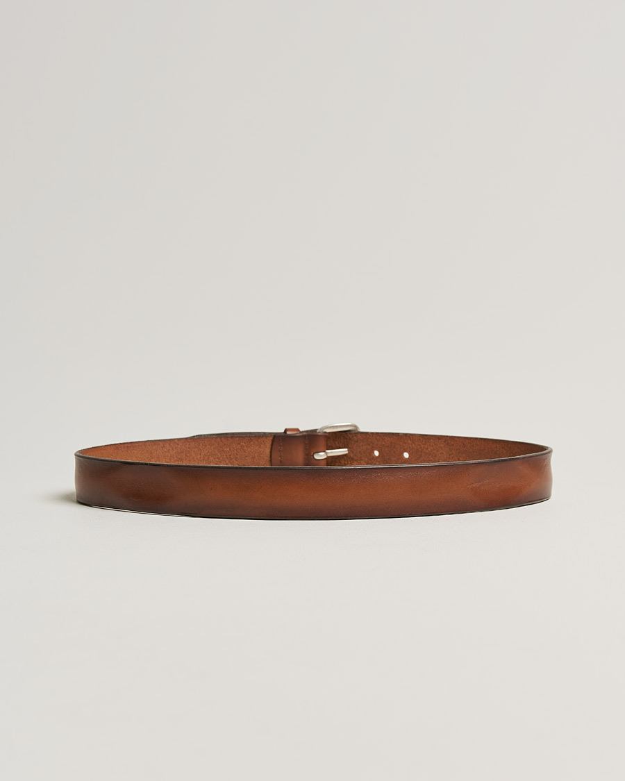 Herr | Orciani Vachetta Belt 3,5 cm Cognac | Orciani | Vachetta Belt 3,5 cm Cognac