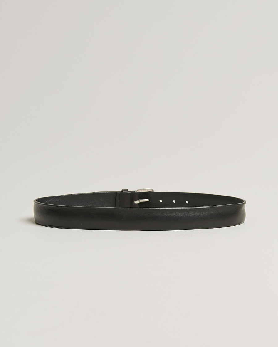 Herr | Orciani Vachetta Belt 3,5 cm Black | Orciani | Vachetta Belt 3,5 cm Black