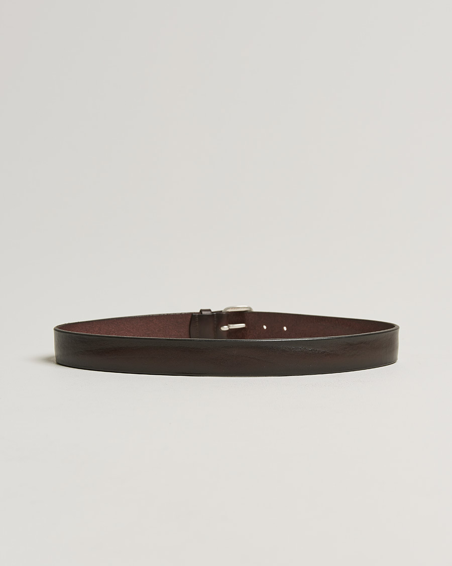 Herr | Orciani Vachetta Belt 3,5 cm Dark Brown | Orciani | Vachetta Belt 3,5 cm Dark Brown
