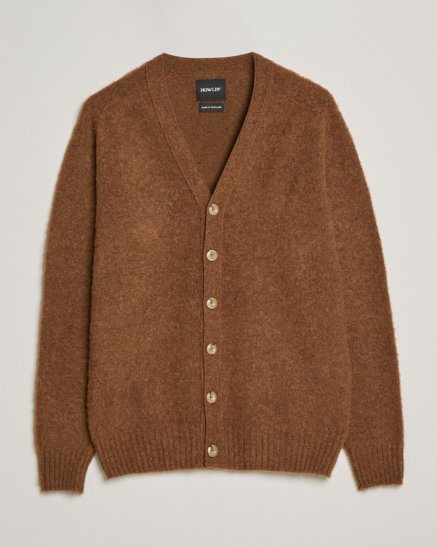 Herr | Tröjor | Howlin' | Brushed Wool Cardigan Nuts