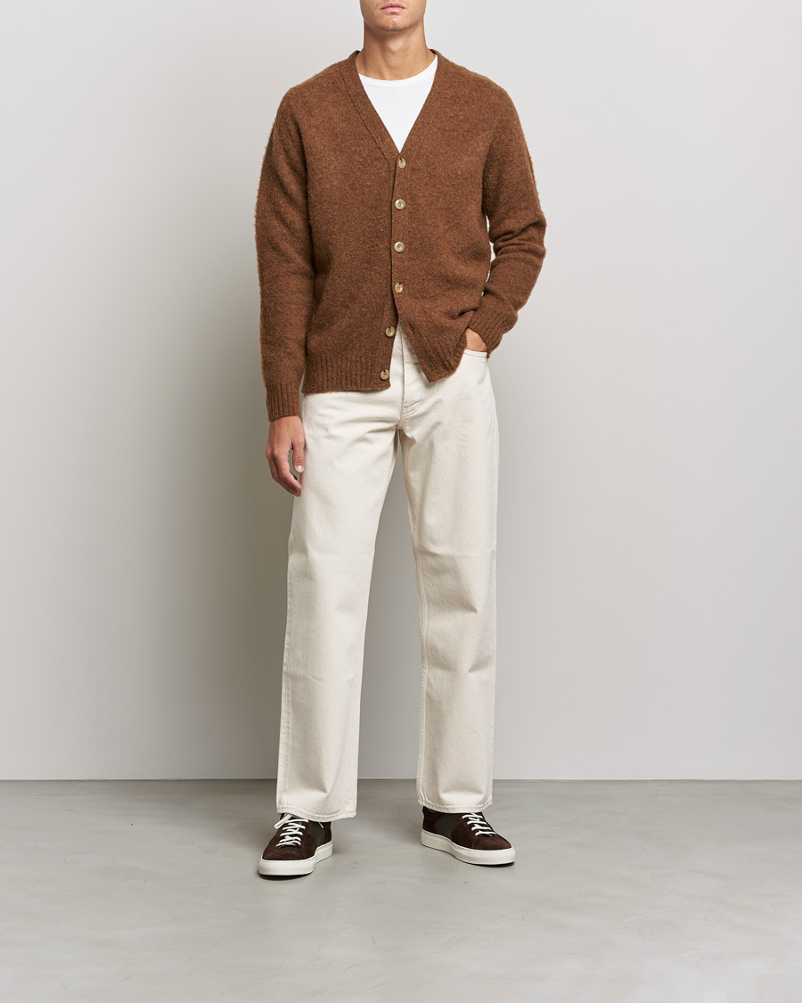 Herr | Tröjor | Howlin' | Brushed Wool Cardigan Nuts