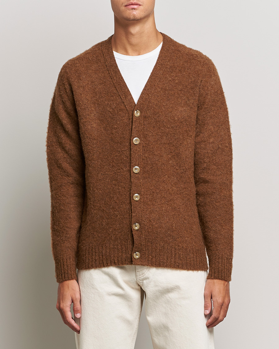 Herr | Tröjor | Howlin' | Brushed Wool Cardigan Nuts