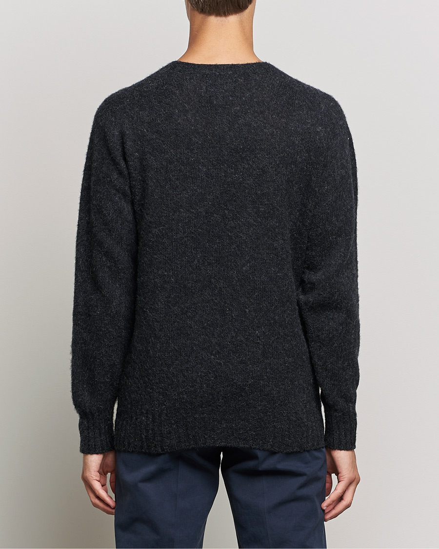 Herr | Tröjor | Howlin' | Brushed Wool Sweater Charcoal