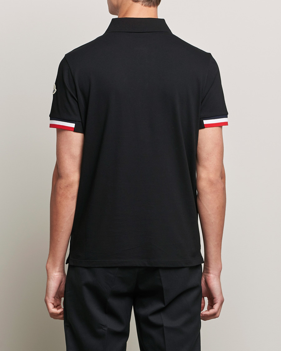 Herr | Pikéer | Moncler | Contrast Rib Polo Black
