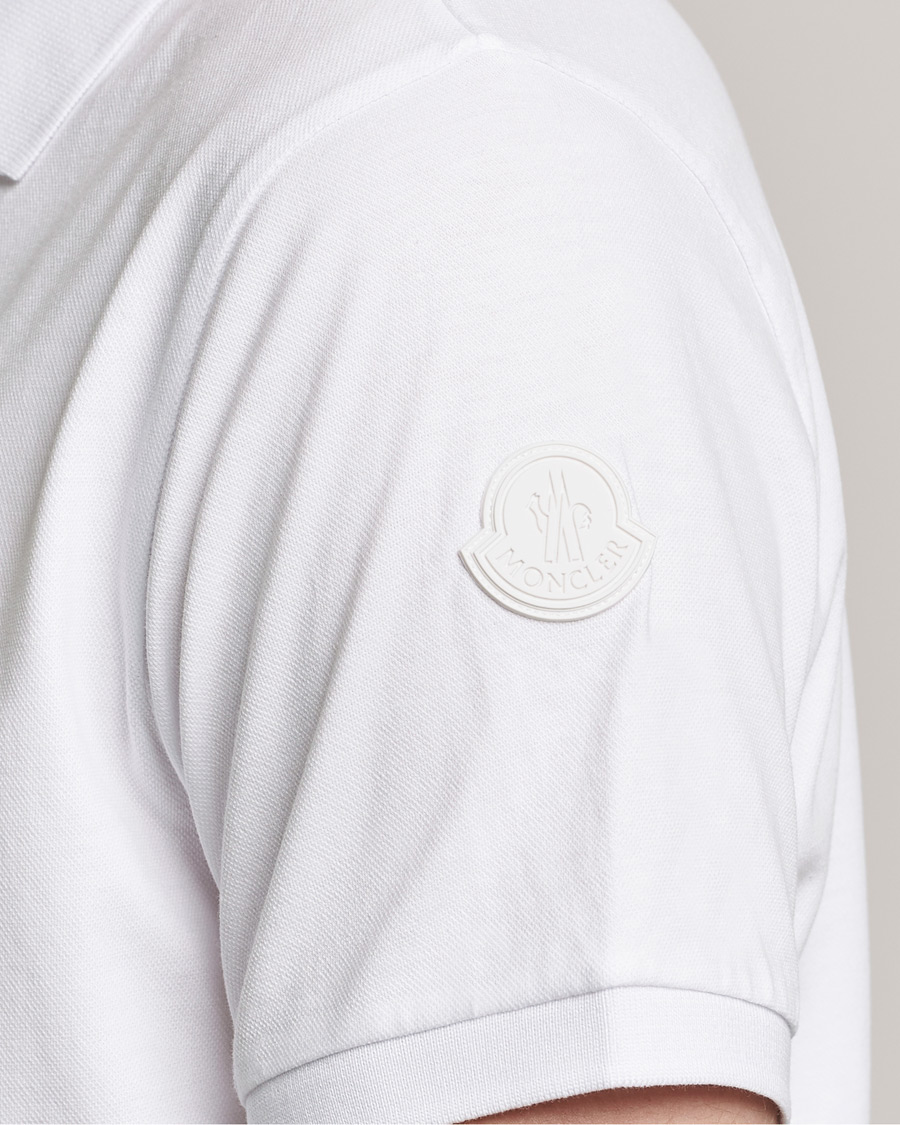 Herr | Pikéer | Moncler | Tricolore Rib Polo White
