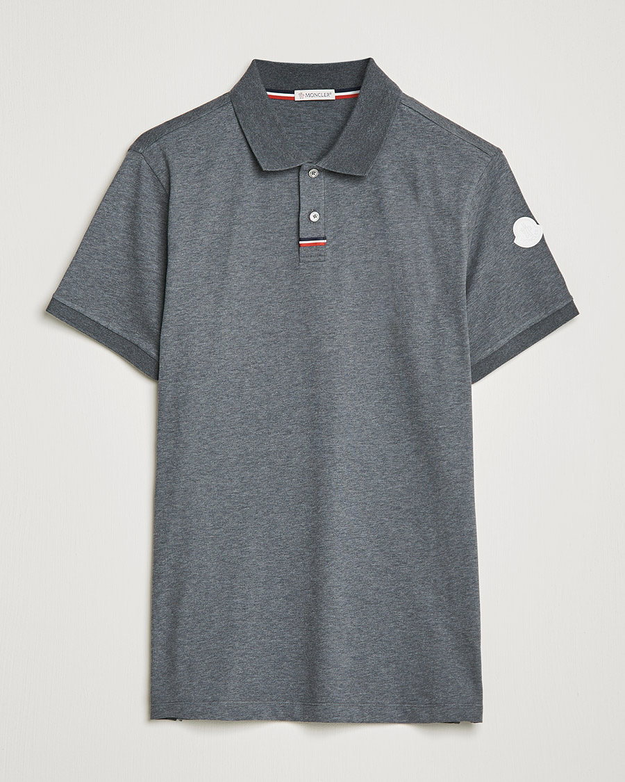 Herr | Pikéer | Moncler | Tricolore Rib Polo Black