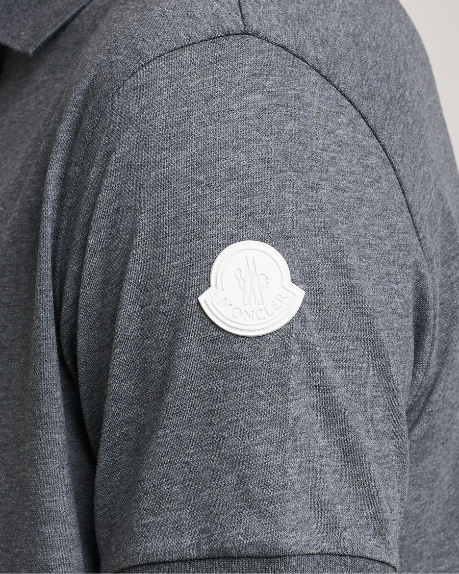 Herr | Pikéer | Moncler | Tricolore Rib Polo Black