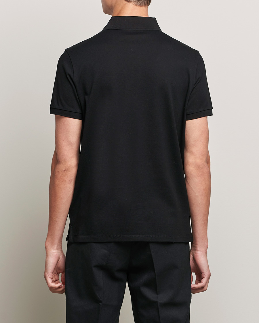 Herr | Pikéer | Moncler | Logo Rib Polo Black