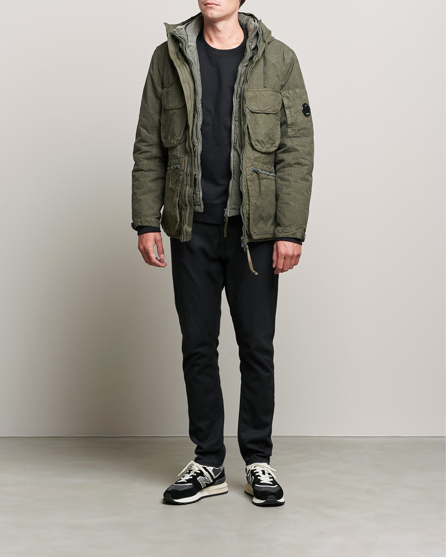 Herr | Jackor | C.P. Company | Ba-Tic Wax Resistance Two in One Jacket Dark Green
