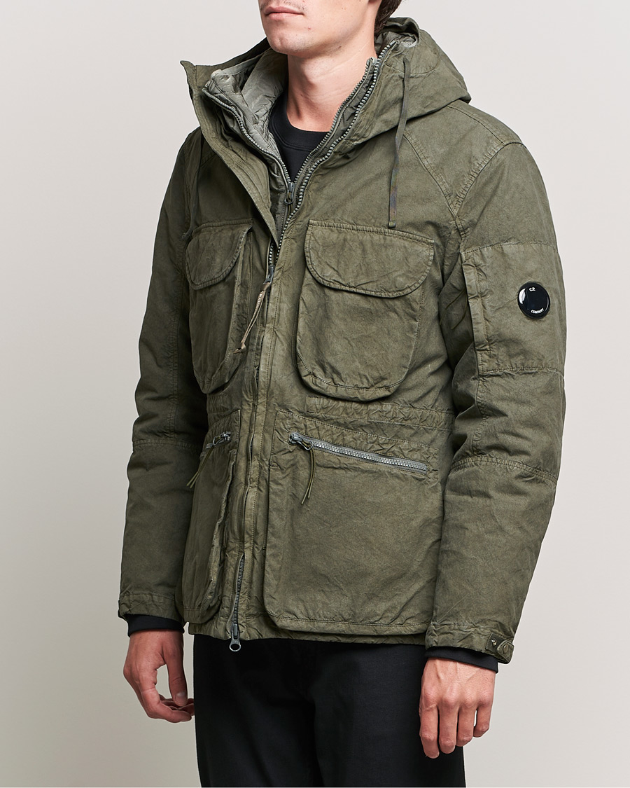 Herr | Jackor | C.P. Company | Ba-Tic Wax Resistance Two in One Jacket Dark Green