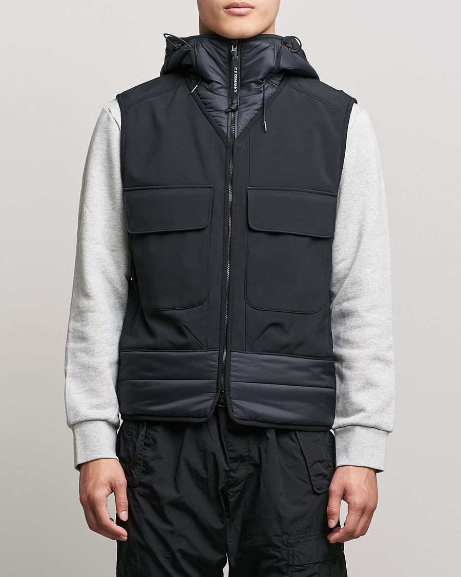 Herr | Jackor | C.P. Company | CP Shell - R Mixed Goggle Vest Black