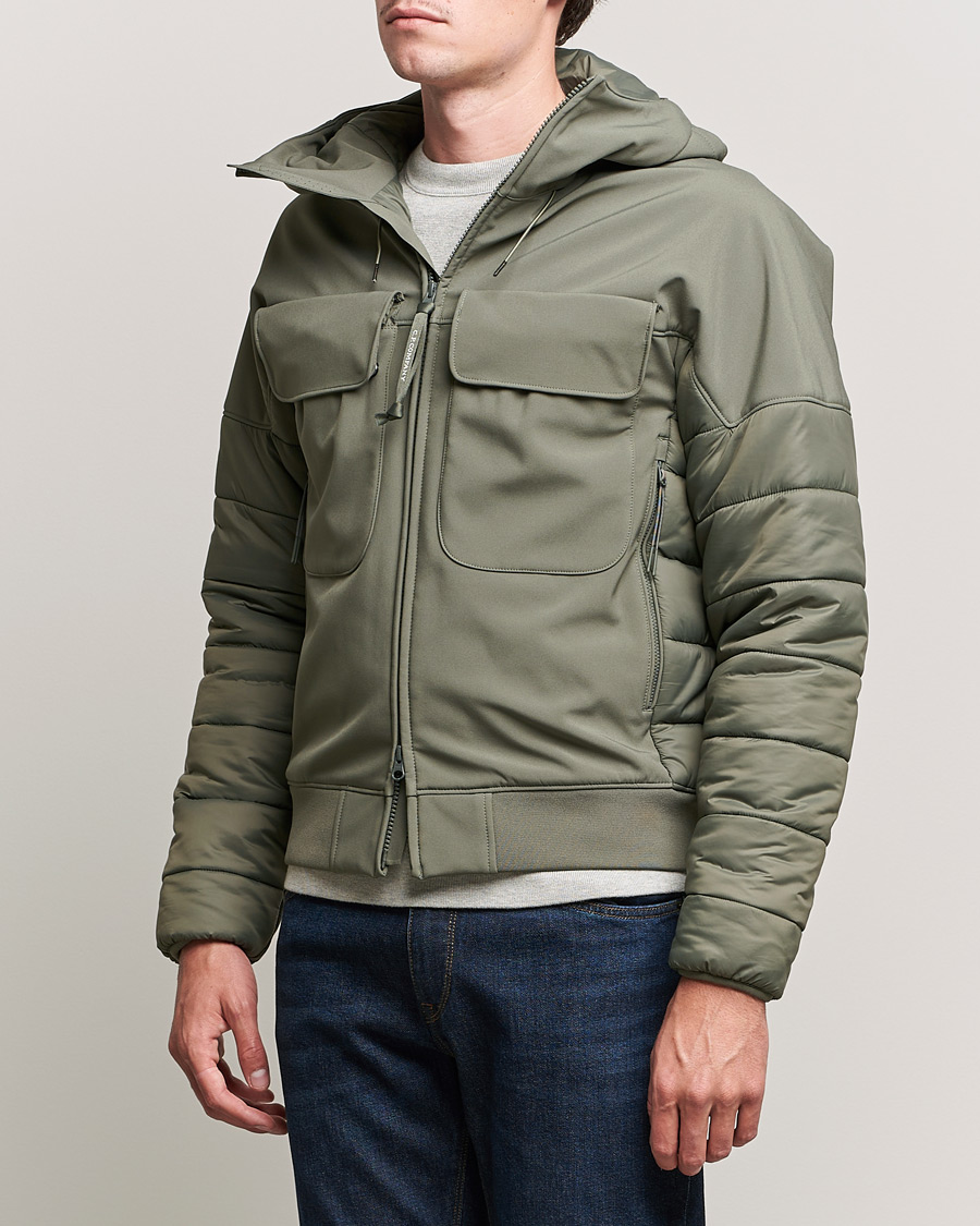 Herr | Jackor | C.P. Company | CP Shell - R Mixed Goggle Jacket Green