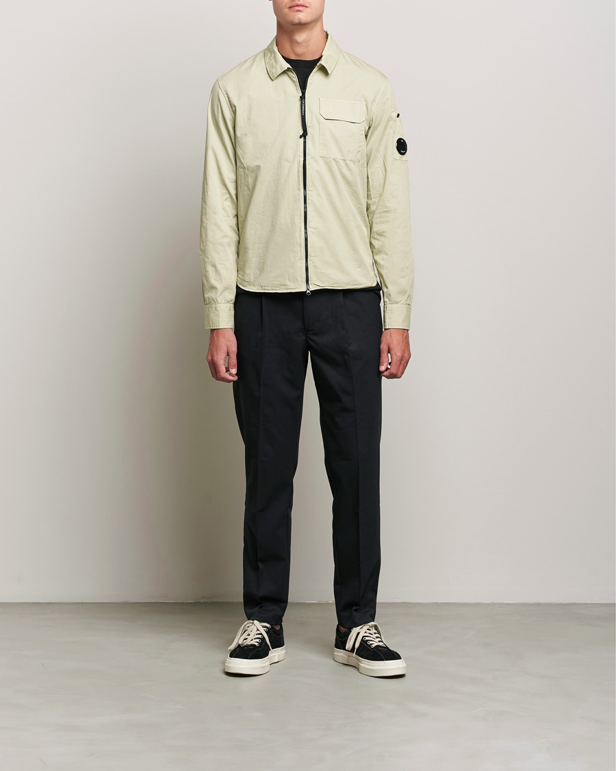 Herr | Skjortor | C.P. Company | Garment Dyed Gabardine Overshirt Khaki