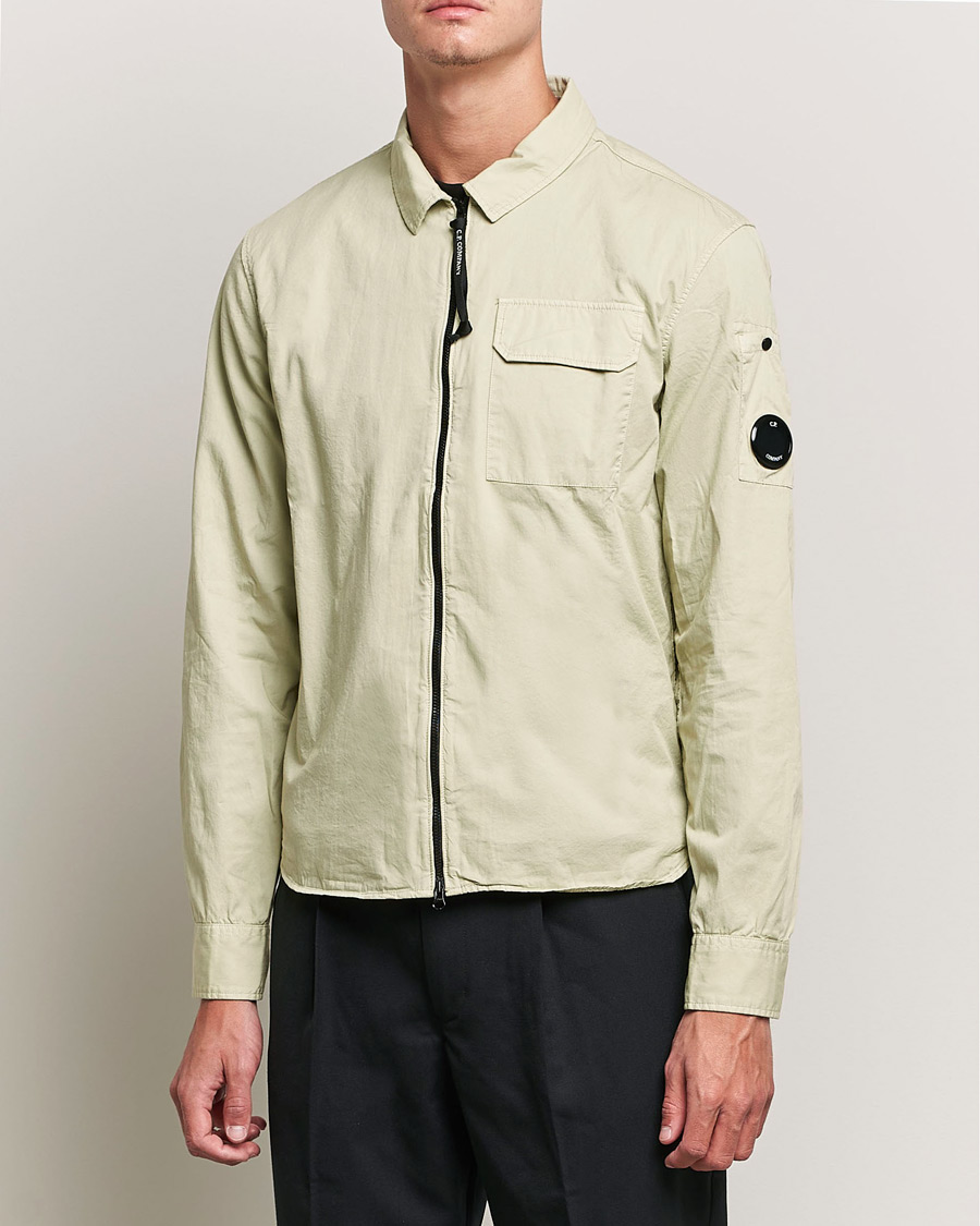 Herr | Skjortor | C.P. Company | Garment Dyed Gabardine Overshirt Khaki