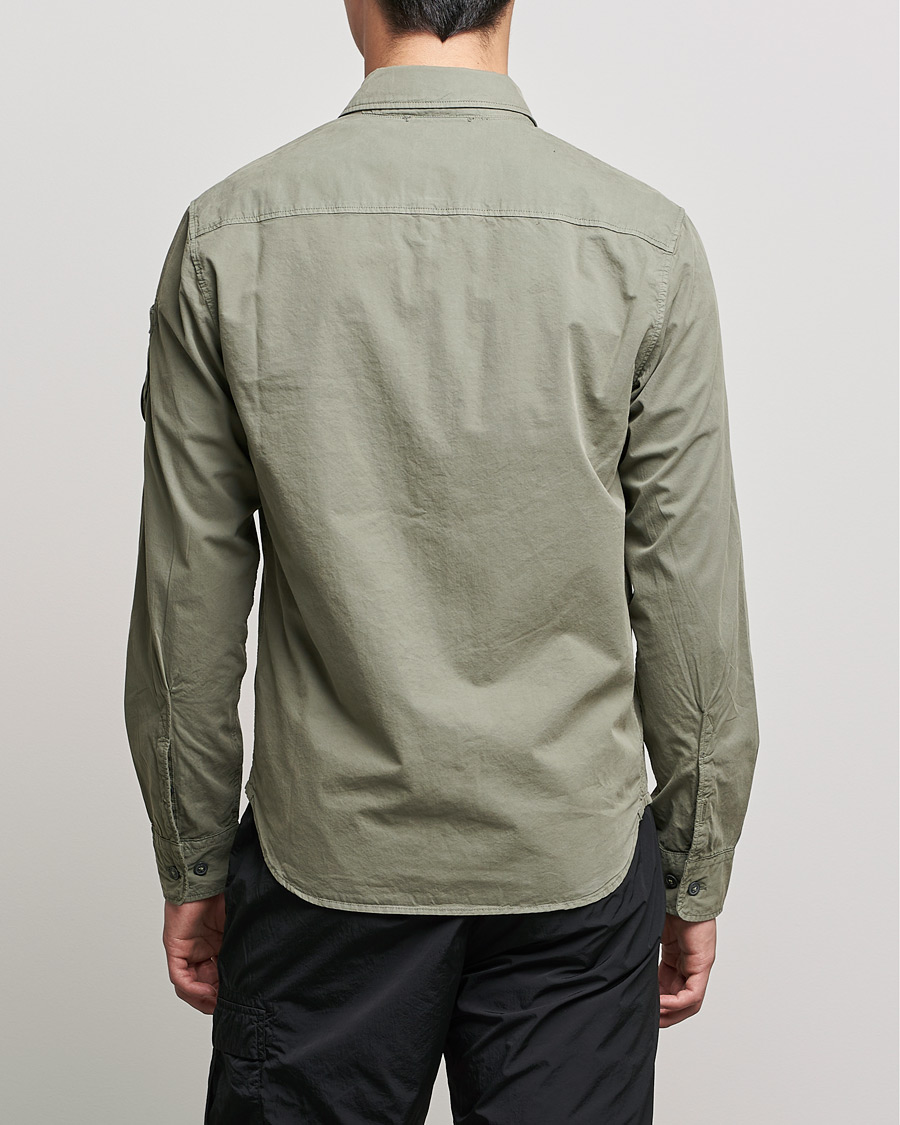 Herr | Skjortor | C.P. Company | Garment Dyed Gabardine Overshirt Green