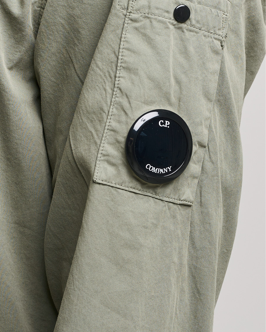 Herr | Skjortor | C.P. Company | Garment Dyed Gabardine Overshirt Green