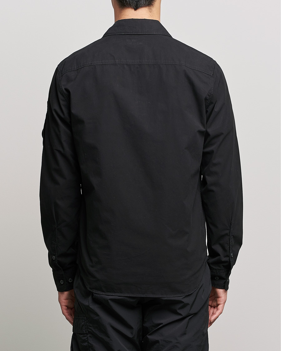 Herr | Skjortor | C.P. Company | Garment Dyed Gabardine Overshirt Black