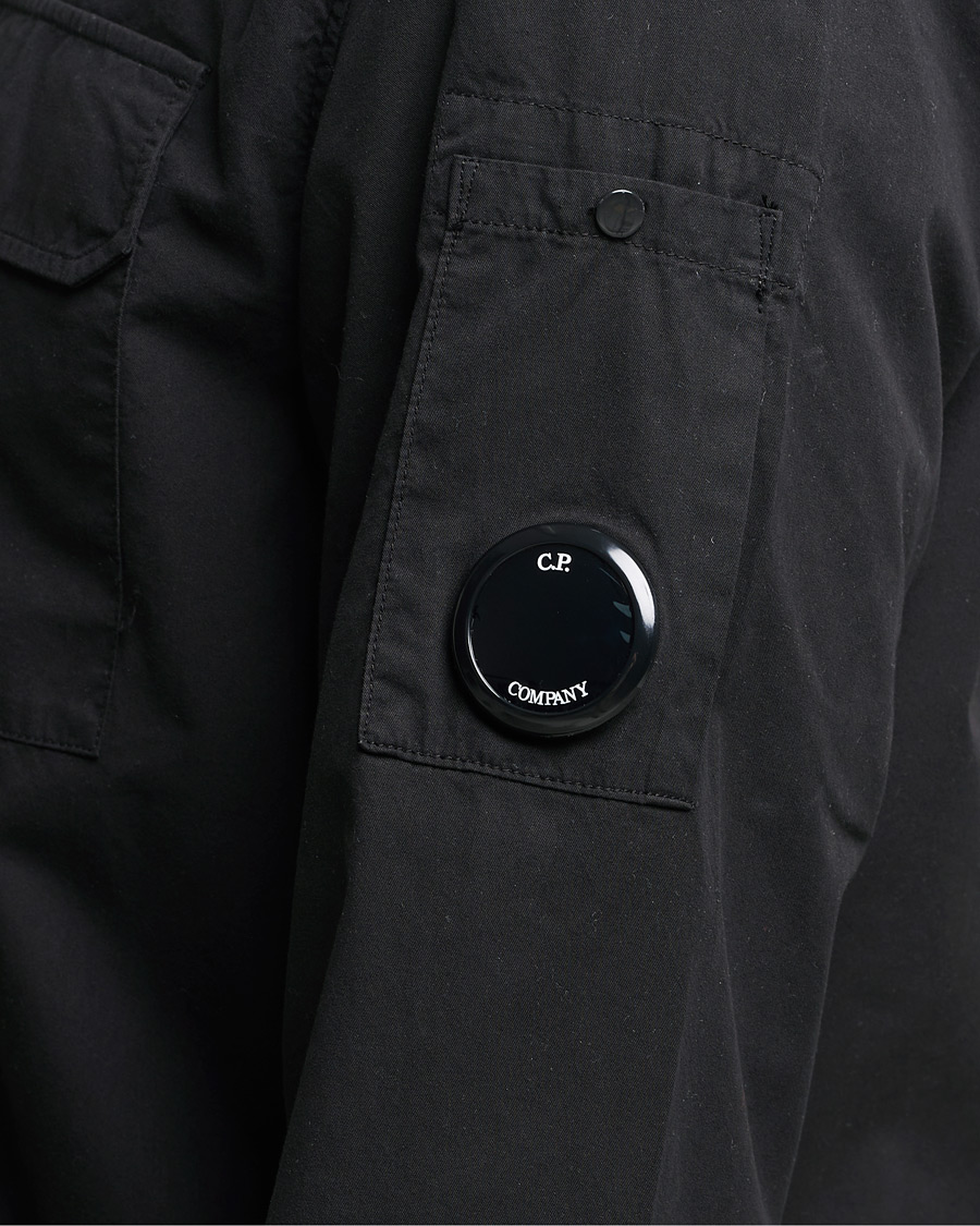 Herr | Skjortor | C.P. Company | Garment Dyed Gabardine Overshirt Black
