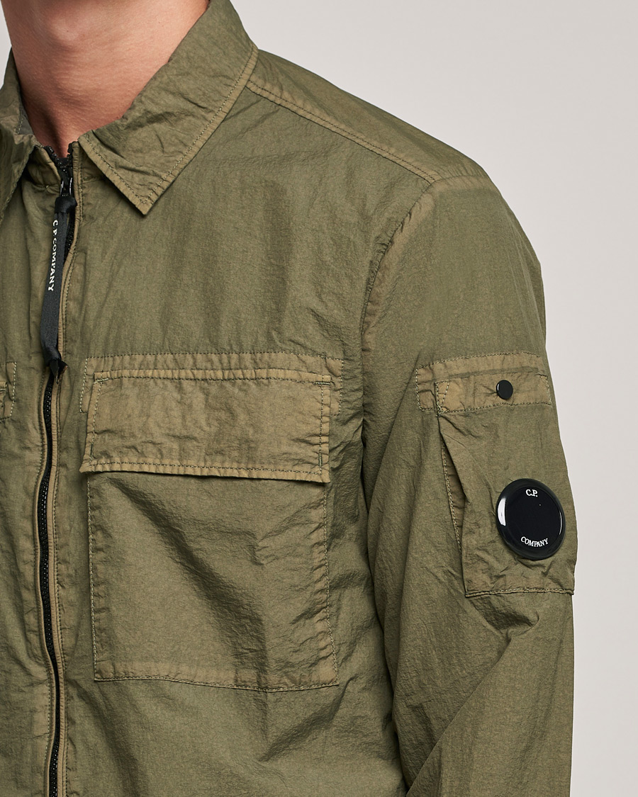 Herr | Skjortor | C.P. Company | Taylon L Zip Overshirt Green