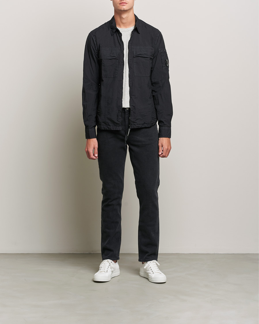Herr | Skjortor | C.P. Company | Taylon L Zip Overshirt Black