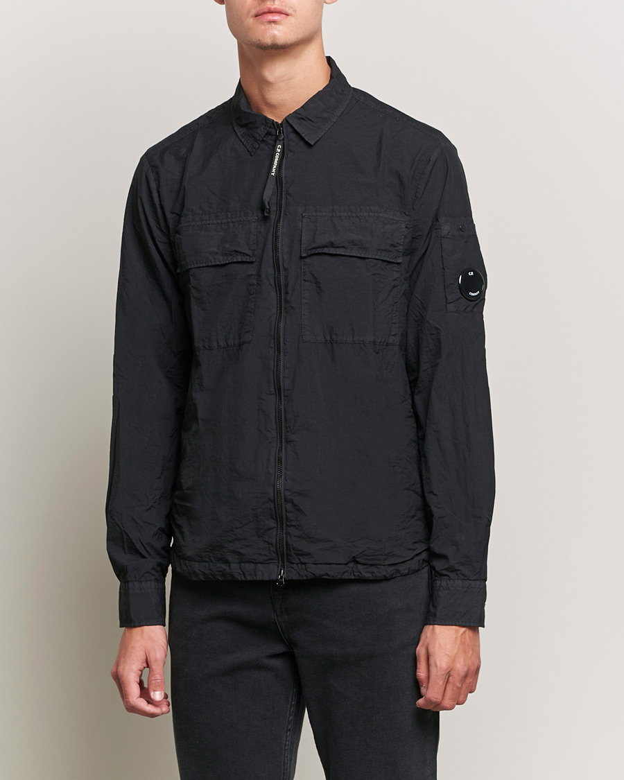 Herr | Skjortor | C.P. Company | Taylon L Zip Overshirt Black