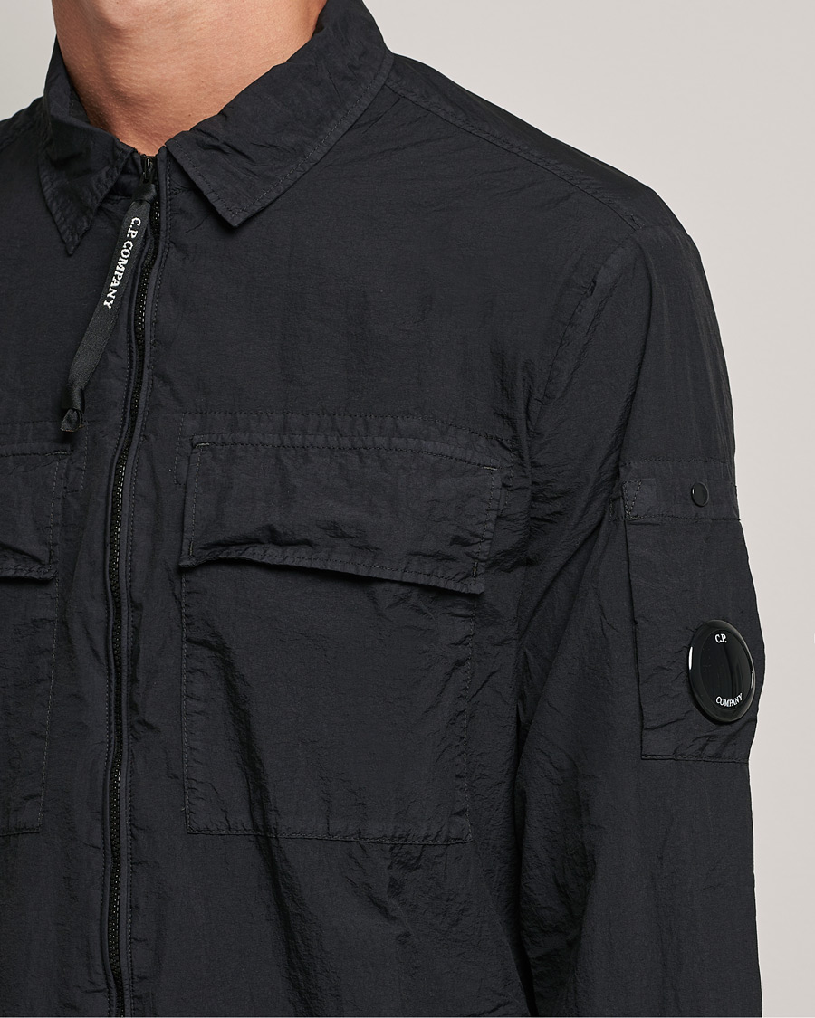 Herr | Skjortor | C.P. Company | Taylon L Zip Overshirt Black