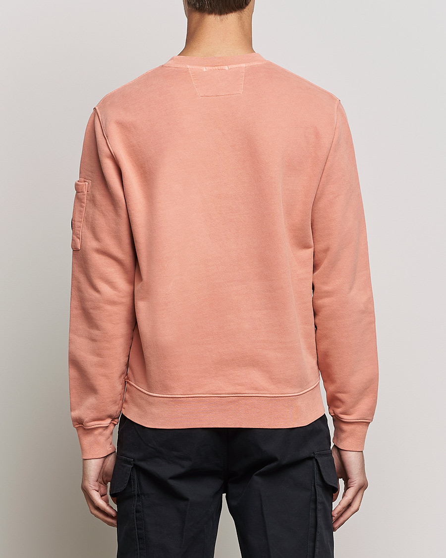 Herr | Tröjor | C.P. Company | Brushed Emerized Diagonal Fleece Sweat Peach