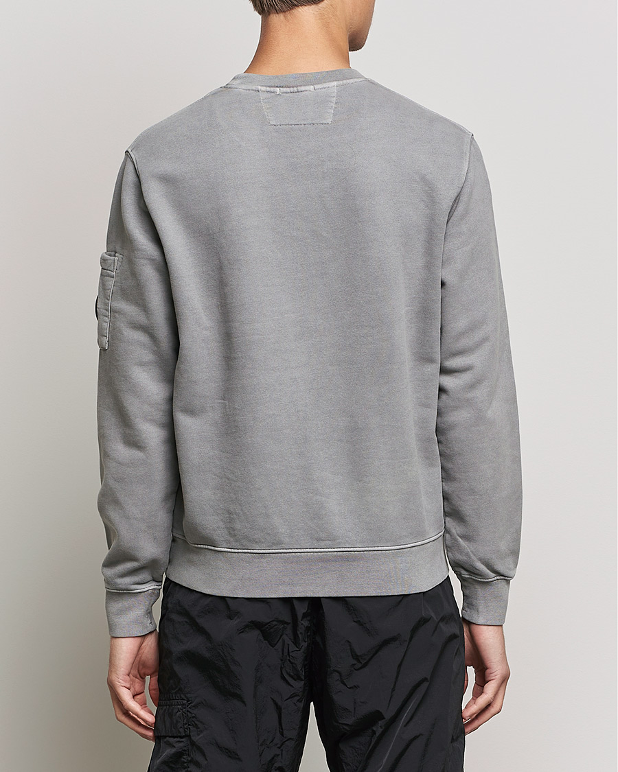 Herr | Tröjor | C.P. Company | Brushed Emerized Diagonal Fleece Sweat Grey