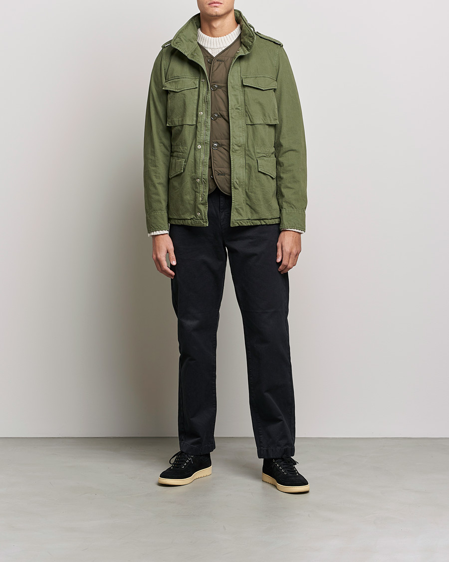 Herr | Field jackets | Aspesi | Minifield Cotton Jacket Sage