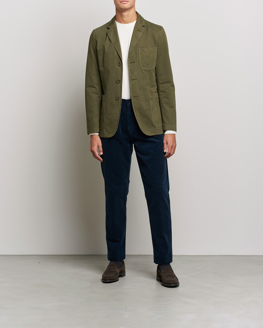 Herr | Kavajer | Aspesi | Murakami Cotton Blazer Military Green