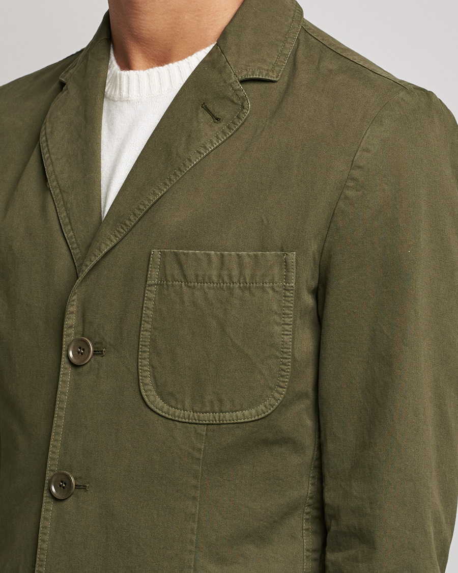 Herr | Kavajer | Aspesi | Murakami Cotton Blazer Military Green