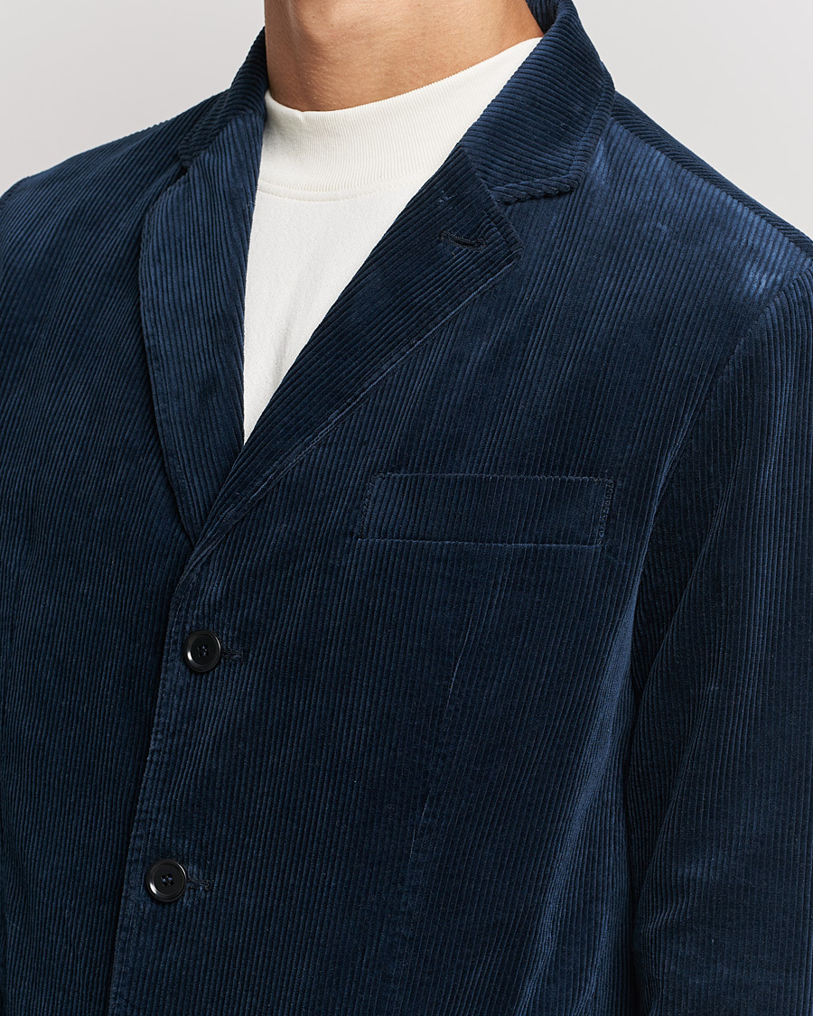 Herr | Kavajer | Aspesi | Corduroy Blazer Navy