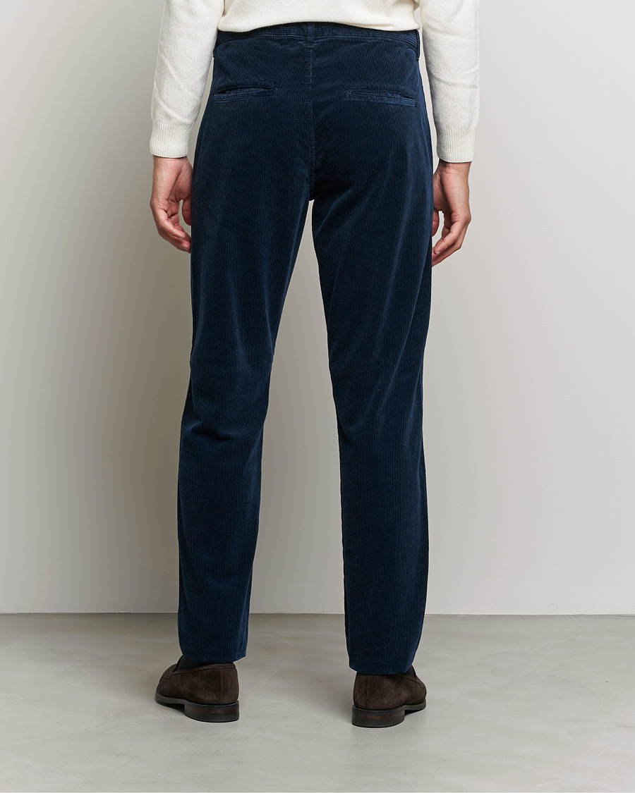 Herr | Byxor | Aspesi | Corduroy Pants Navy