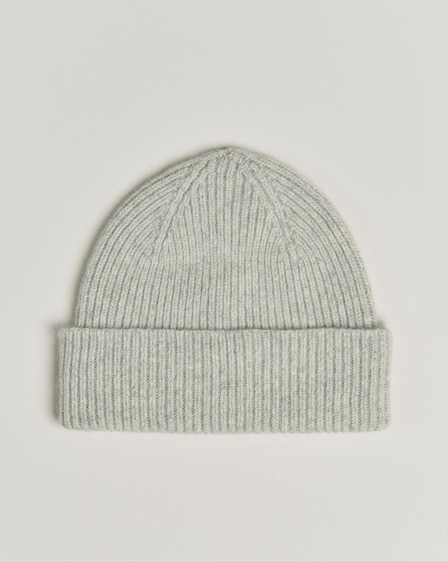 Herr | Mössor | Le Bonnet | Lambswool/Caregora Beanie Silver