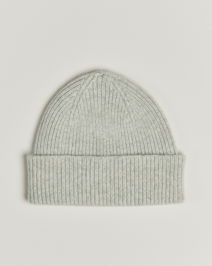 Herr | Mössor | Le Bonnet | Lambswool/Caregora Beanie Silver