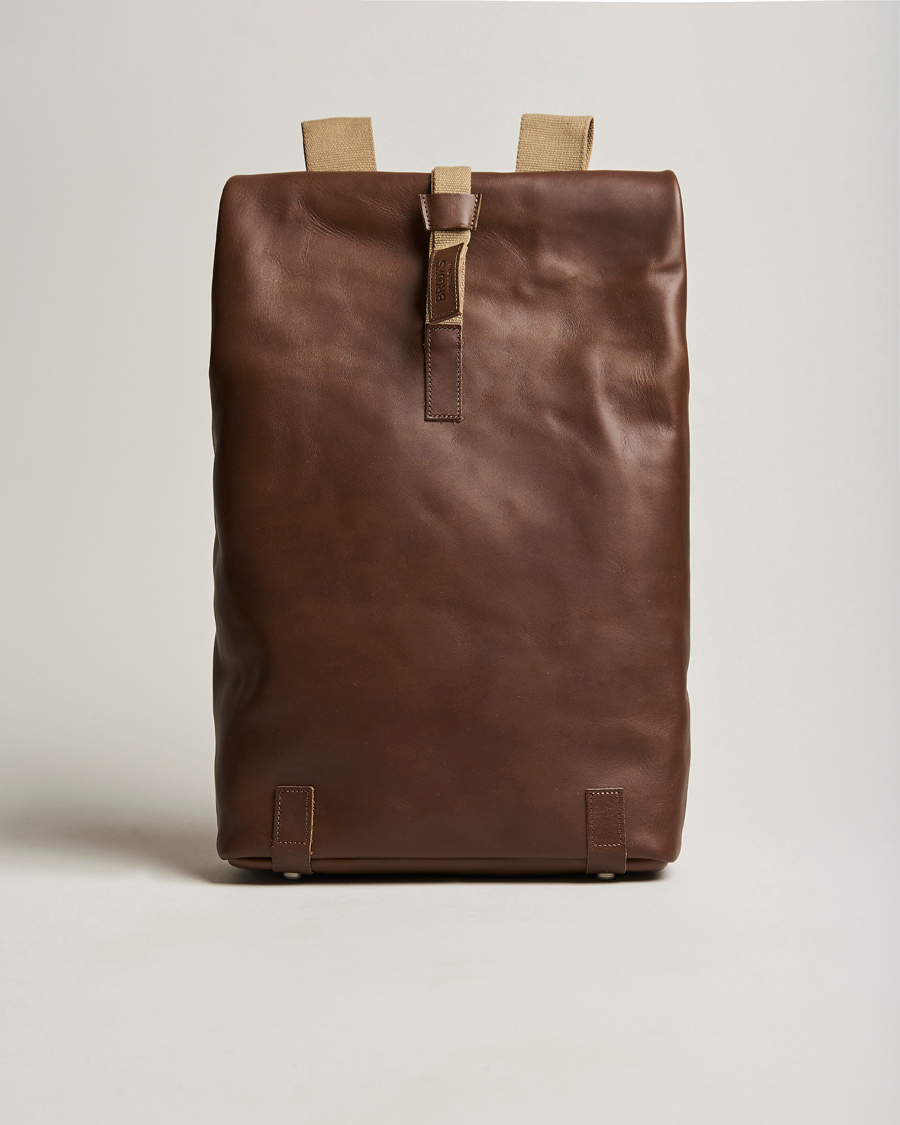 Herr | Väskor | Brooks England | Pickwick Large Leather Backpack Dark Tan
