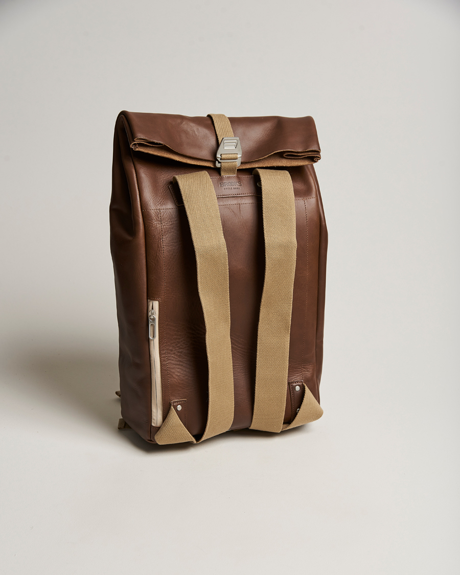 Herr | Väskor | Brooks England | Pickwick Large Leather Backpack Dark Tan