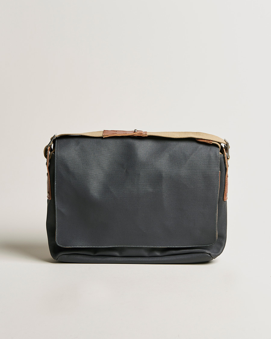 Herr | Brooks England Barbican Cotton Canvas 13L Shoulder Bag Grey | Brooks England | Barbican Cotton Canvas 13L Shoulder Bag Grey