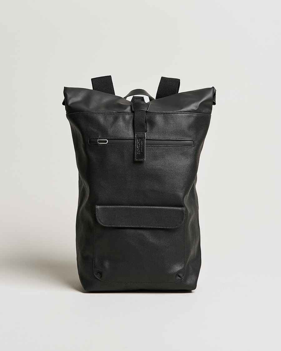 Herr | Väskor | Brooks England | Rivington Cotton Canvas 18L Rolltop Backpack Black
