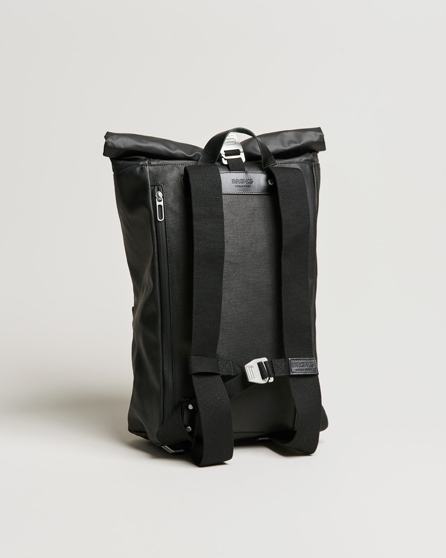 Herr | Väskor | Brooks England | Rivington Cotton Canvas 18L Rolltop Backpack Black